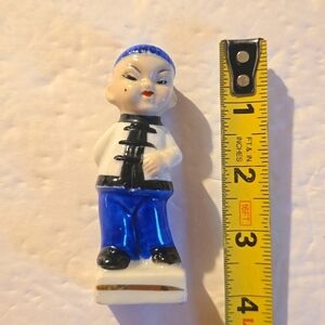 Vintage Asian Oriental Boy ceramic Figurine Made in Japan
